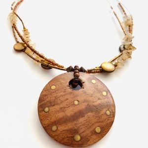 Wood & Metal Necklace